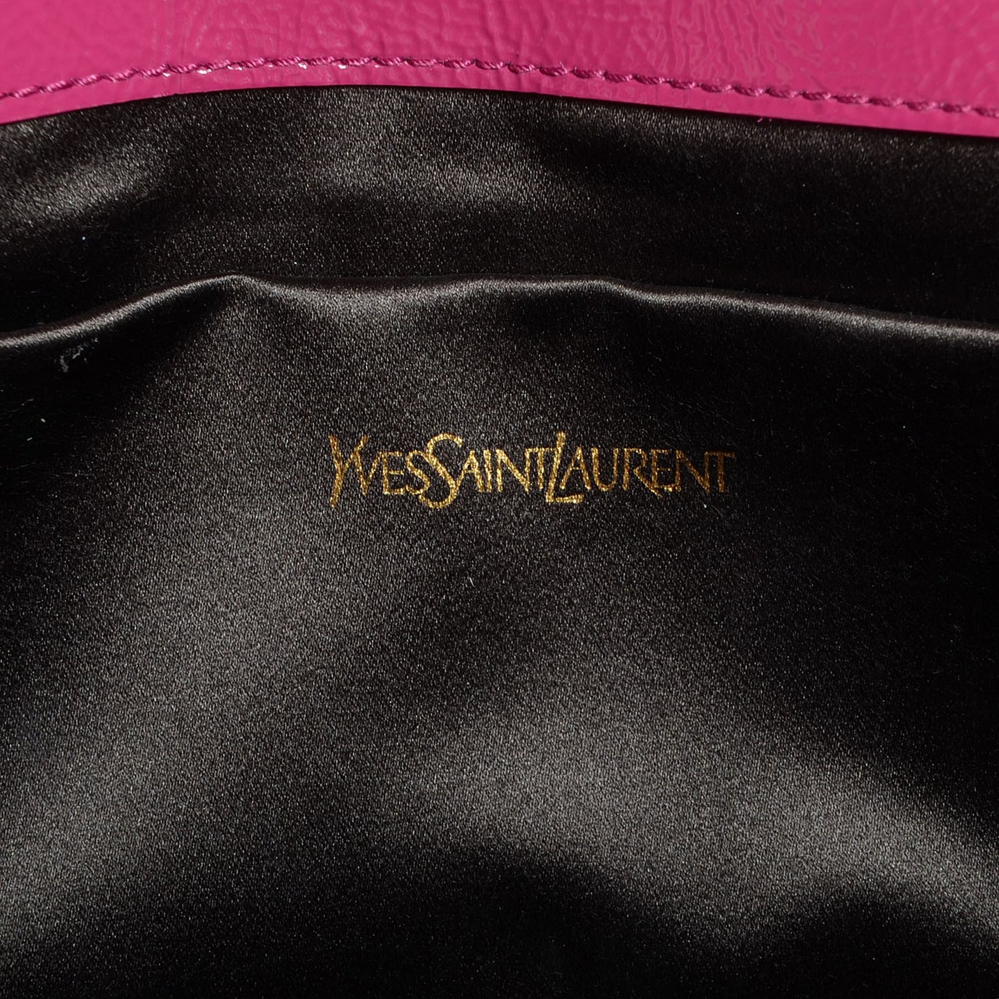 Textured Patent Monogram Large Belle De Jour Clutch Fuchsia