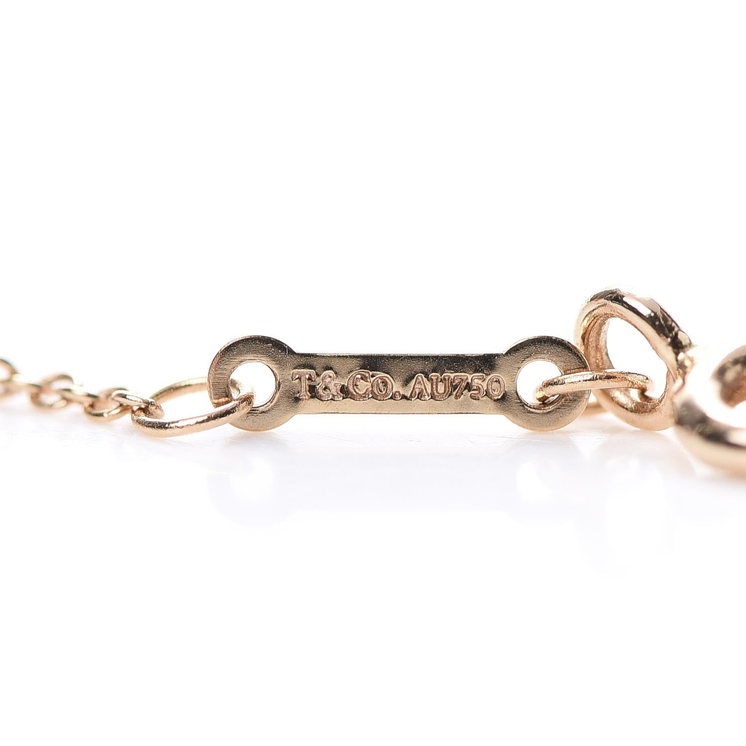 Tiffany 18K Rose Gold Paloma's Graffiti Love and Kisses Pendant Necklace 4 of 6