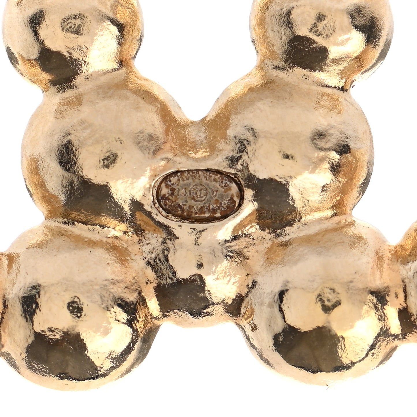 Pearl CC Brooch Gold Pearly White