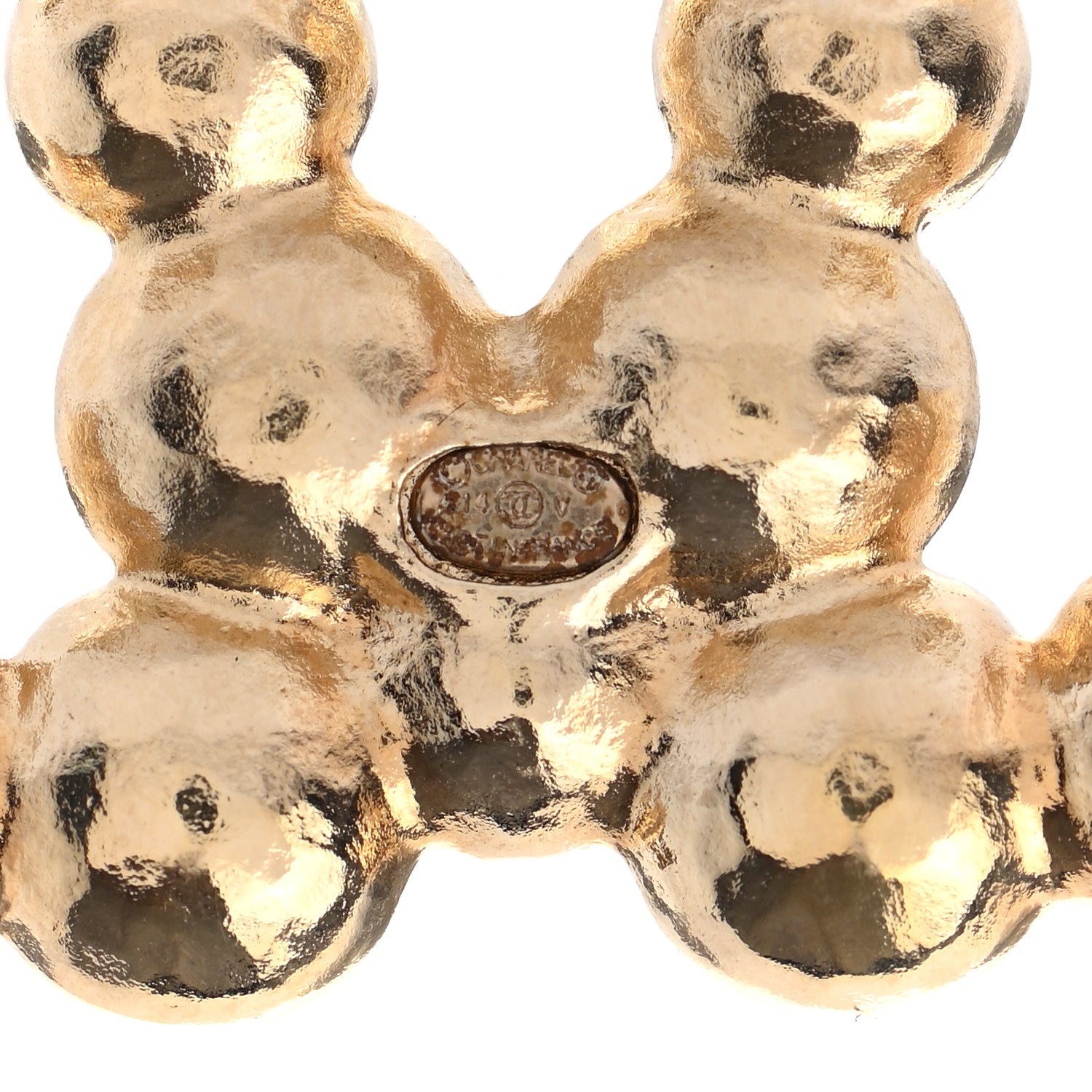 Chanel Pearl CC Brooch Gold Pearly White 4 of 5