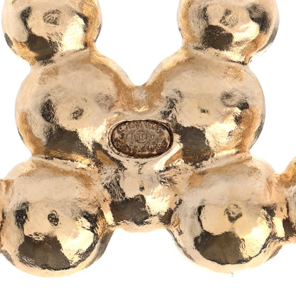 Chanel Pearl CC Brooch Gold Pearly White 4 of 5