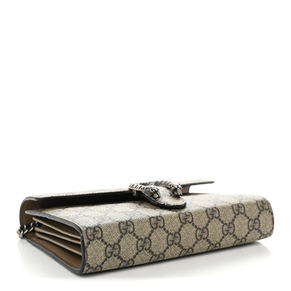 Gucci GG Supreme Monogram Mini Dionysus Chain Wallet Beige Taupe 4 of 10