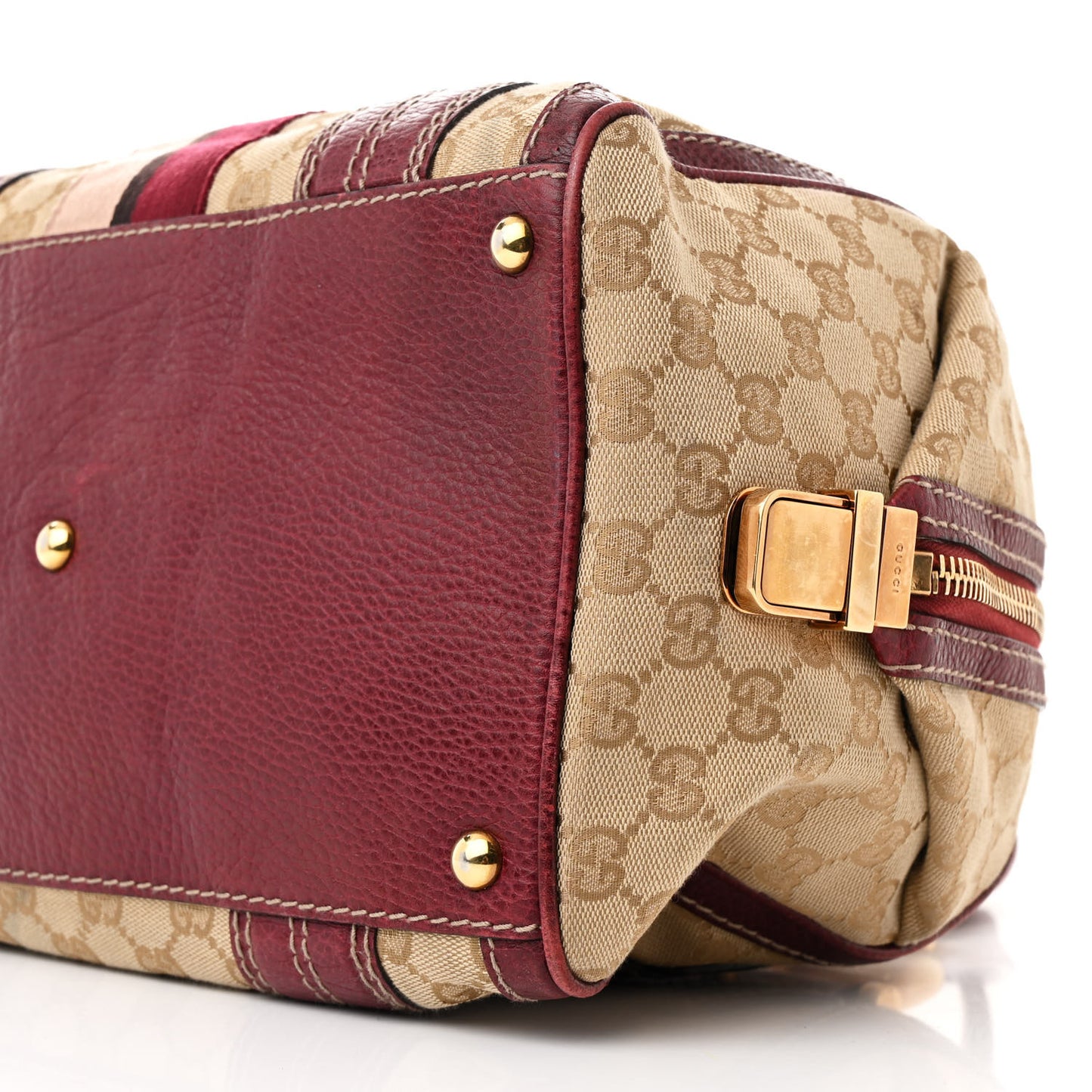 Monogram Medium Aviatrix Boston Ebony Bordeaux