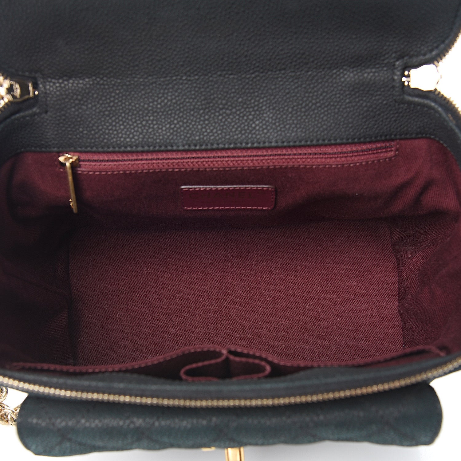 Chanel Iridescent Grained Calfskin Quilted Globe Trotter Vanity Case Black 4 of 9