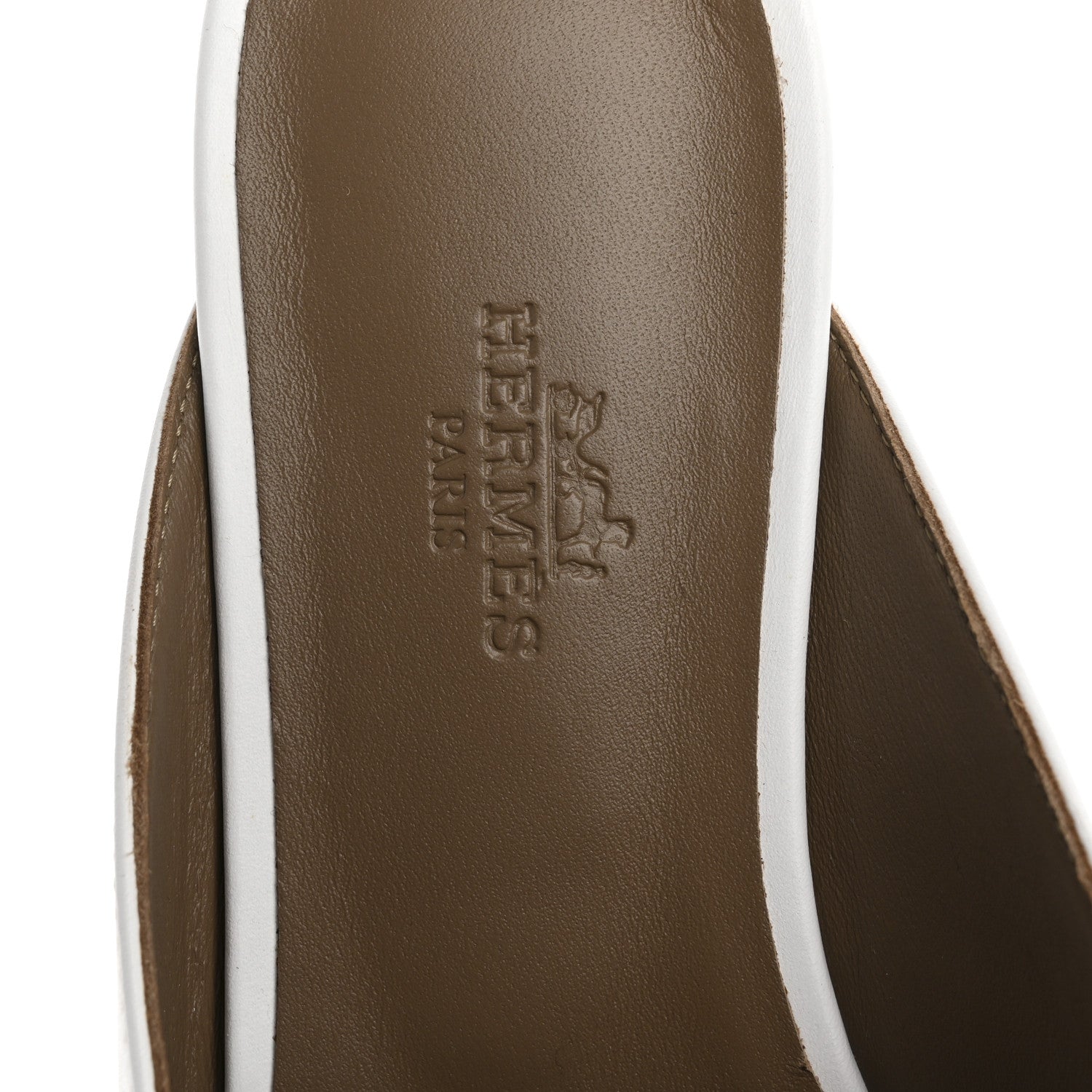 Hermes Calfskin Oz Mules 37 White 7 of 11