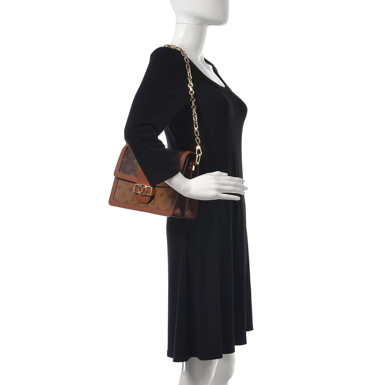 Louis Vuitton Reverse Monogram Dauphine MM 3 of 8