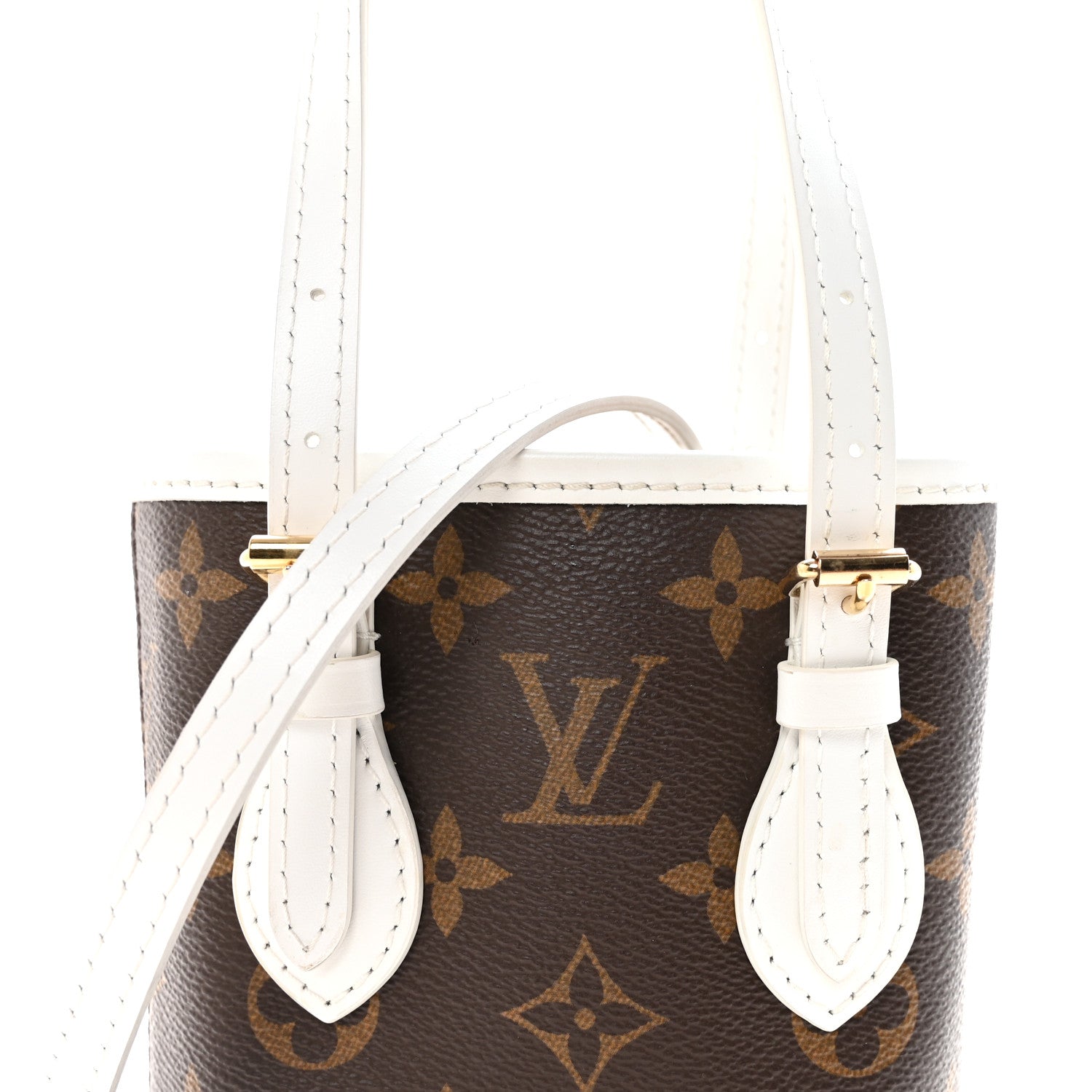 Louis Vuitton Monogram LV Match Nano Bucket Bag White 8 of 10