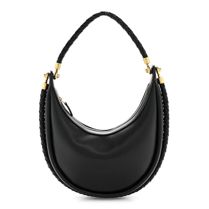 Bottega Veneta Smooth Calfskin Hula Hoop Shoulder Bag Black 1 of 13