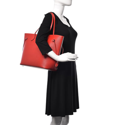 Louis Vuitton Epi Neverfull MM Coquelicot 2 of 11