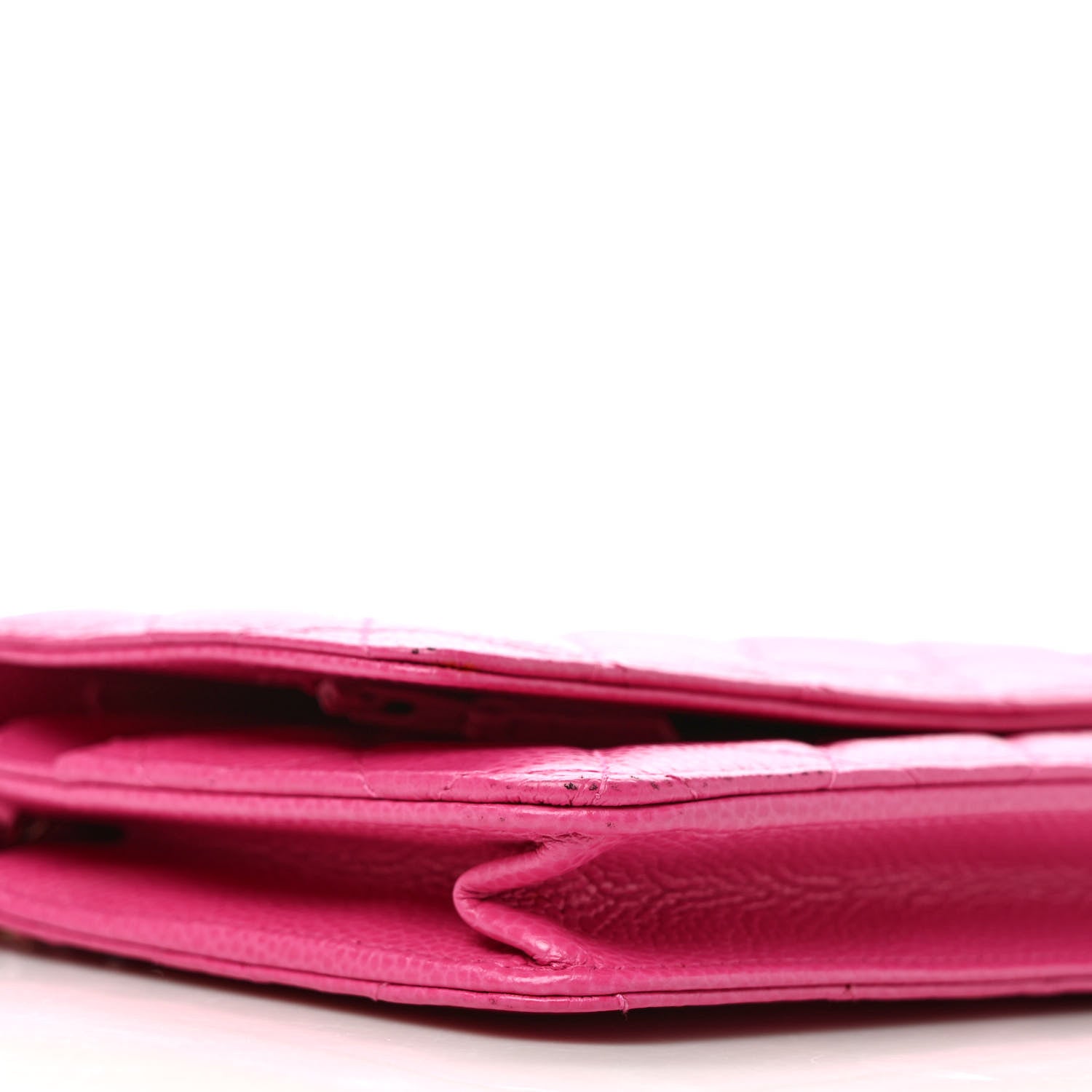 Chanel Caviar Quilted Wallet on Chain WOC Fuchsia 8 of 10