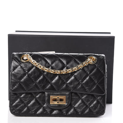 Chanel Aged Calfskin Quilted 2.55 Reissue Mini Flap Black 9 of 9