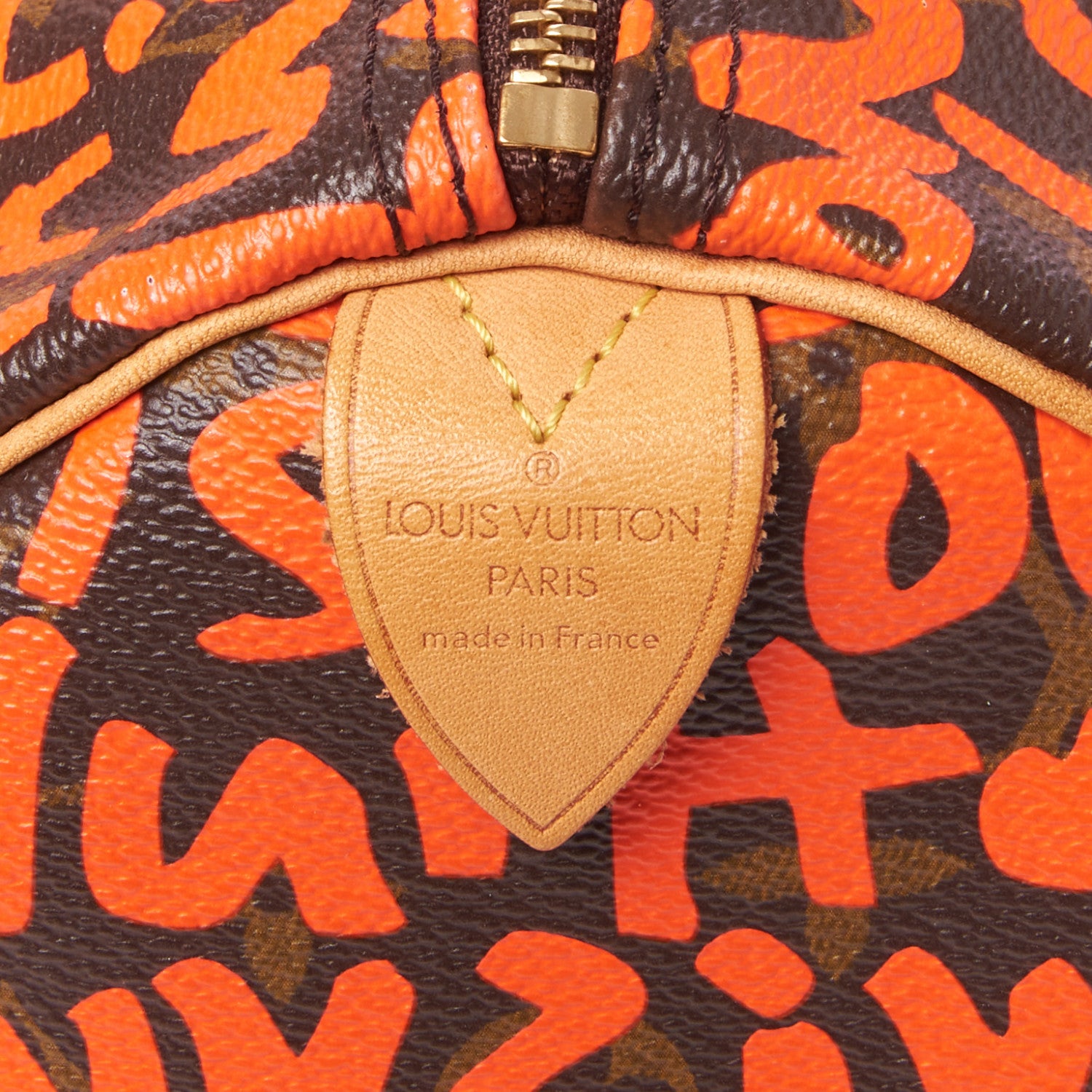 Louis Vuitton Monogram Graffiti Speedy 30 Orange 7 of 8