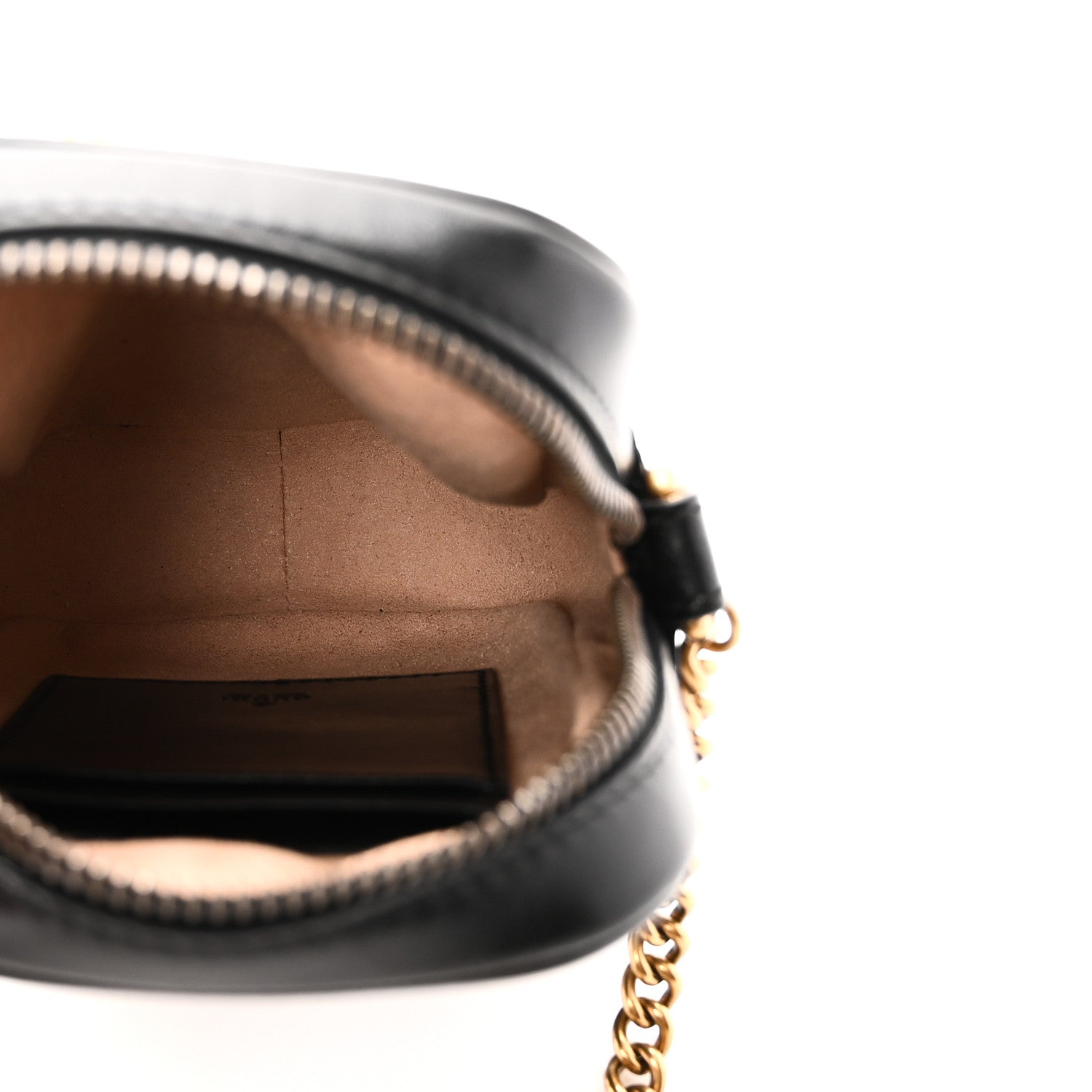 Gucci Calfskin Matelasse Mini GG Marmont Crossbody Bag Black 5 of 10