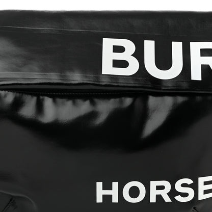 Burberry Coated Canvas Horseferry Print Extra Large Bum Bag Black 8 of 10