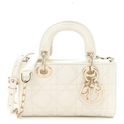 Christian Dior Lambskin Cannage Micro Lady D-Joy Latte 1 of 10