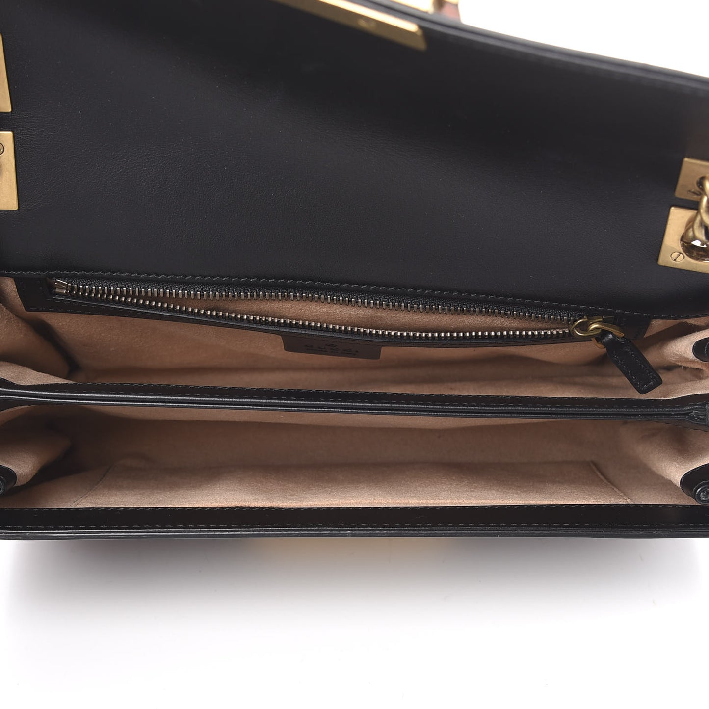 Calfskin Crystal Embellished Future Shoulder Bag Black