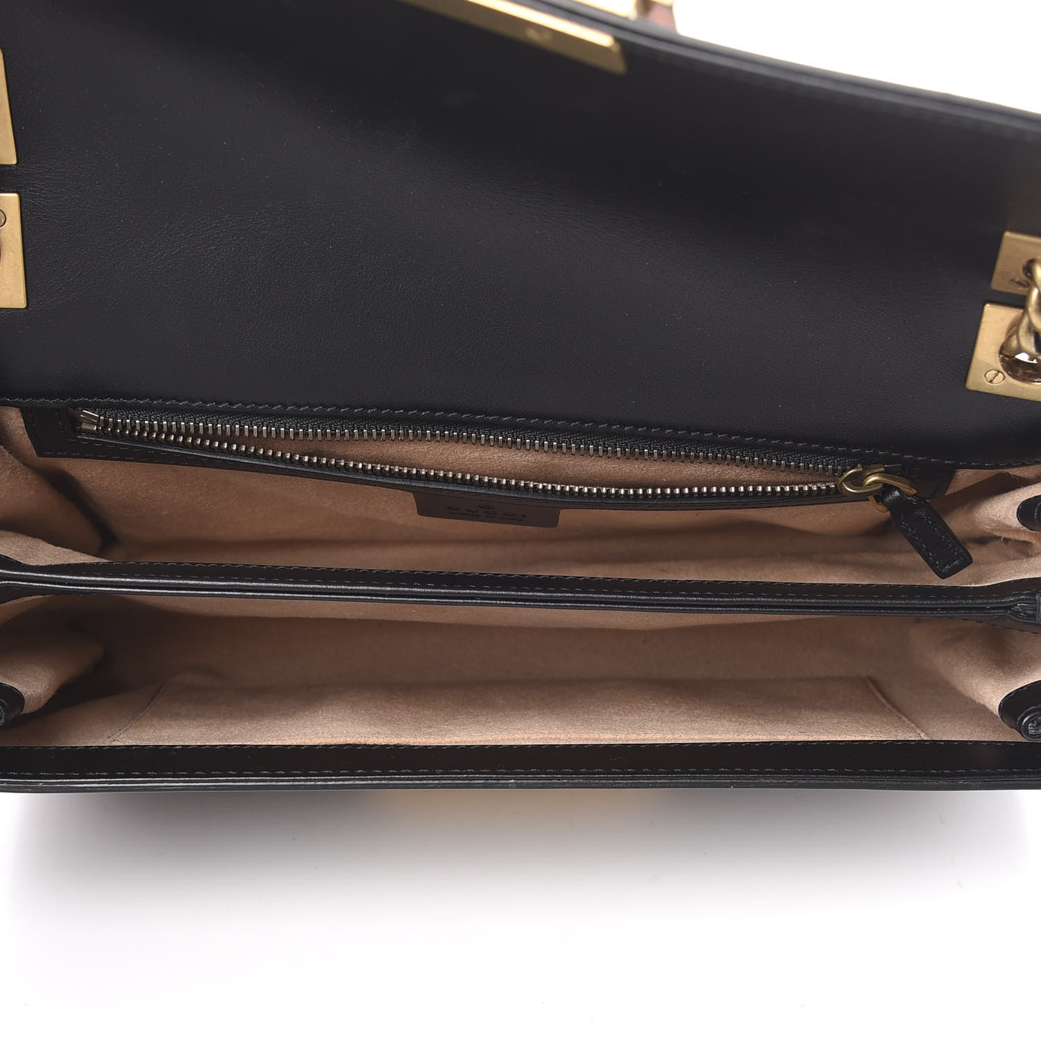 Gucci Calfskin Crystal Embellished Future Shoulder Bag Black 5 of 11