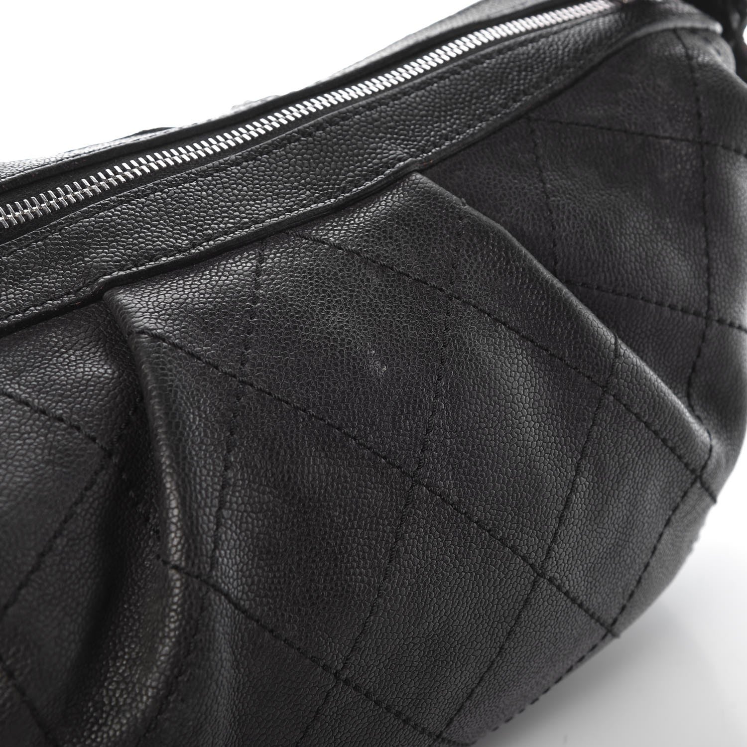Chanel Caviar Stitched Outdoor Ligne Hobo Black 11 of 15