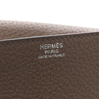 Hermes Taurillon Clemence Steve Caporal Messenger Cacao 6 of 10