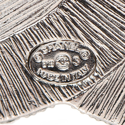 Chanel Crystal Large CC Brooch Silver 4 of 5