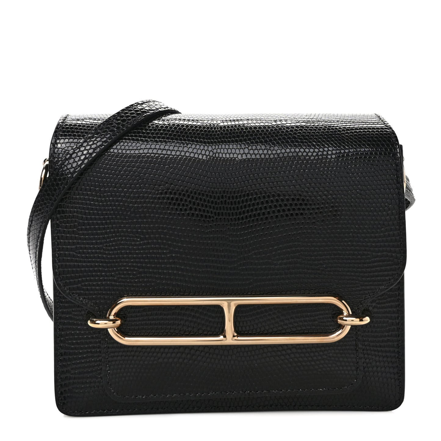 Lizard Mini Sac Roulis Black