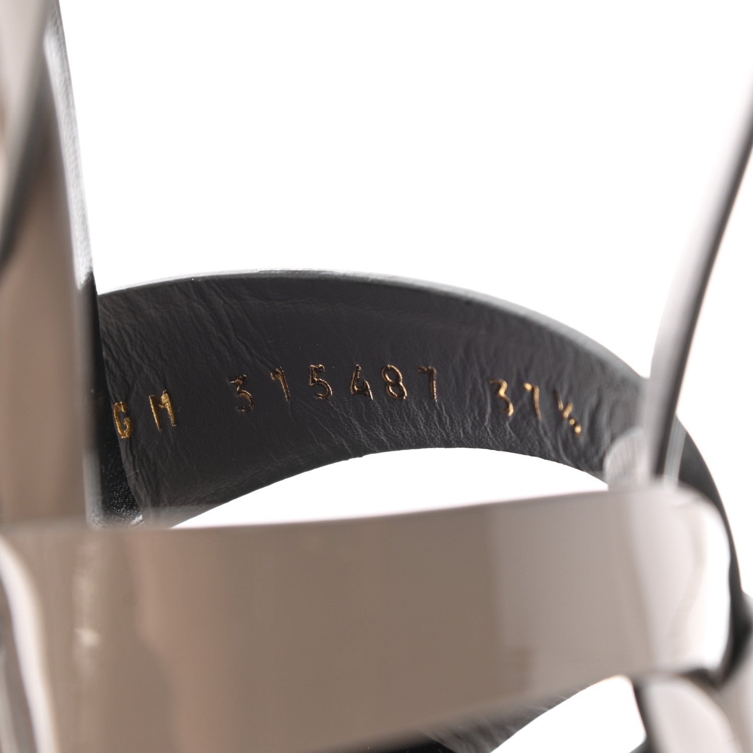 Saint Laurent Patent Tribute 105 Platform Sandals 37.5 Fog 8 of 10