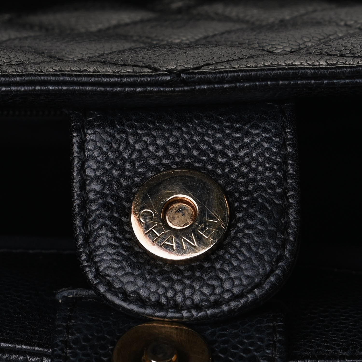 Chanel Caviar Quilted Petit Shopping Tote PST Black 12 of 14