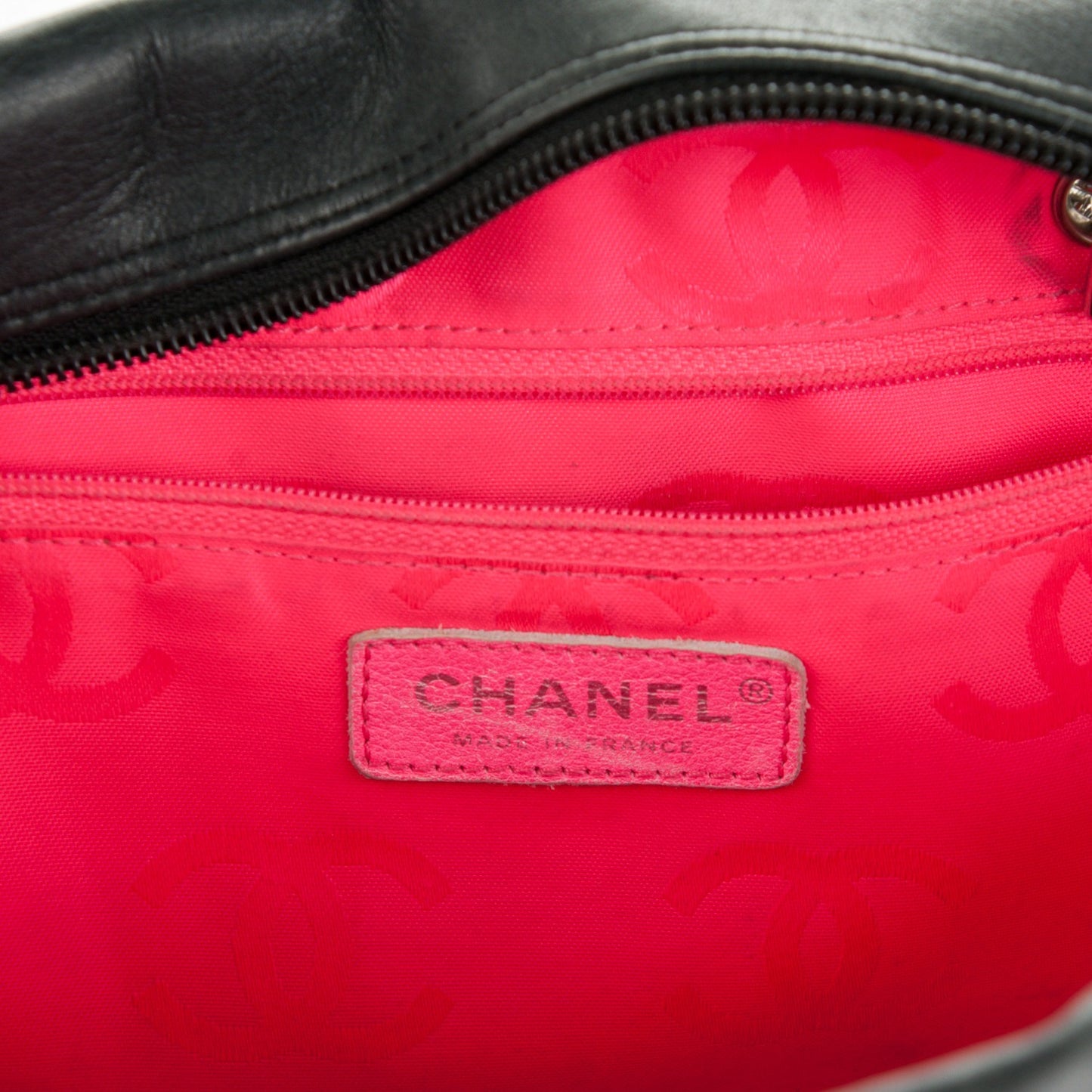 Calfskin Quilted Large Cambon Bowler Black