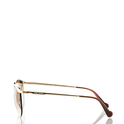 Louis Vuitton Lila Pilot Sunglasses Z0810U Brown Glitter 3 of 6