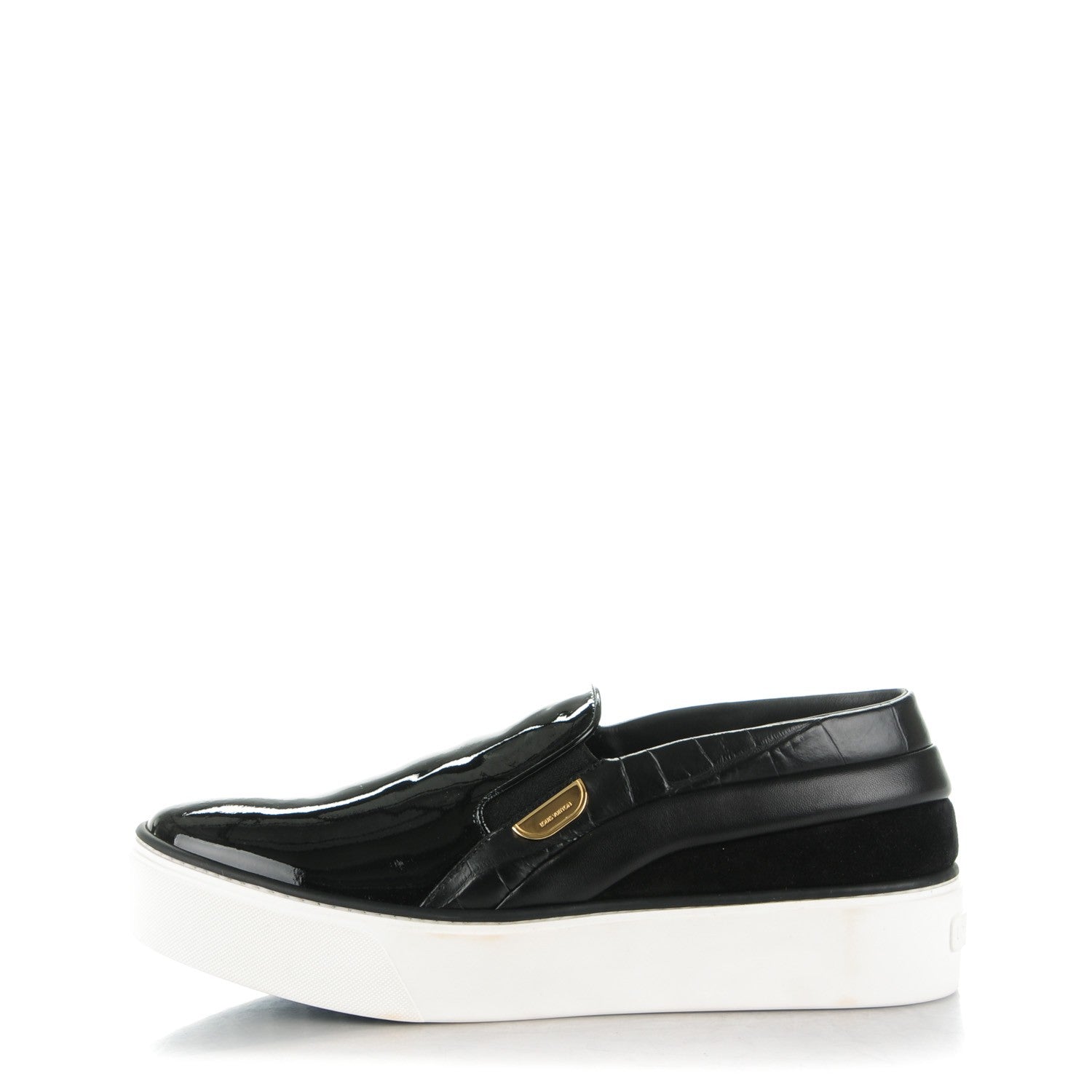 Louis Vuitton Alligator Patent Calfskin Catwalk Slip On 38 Black 1 of 9