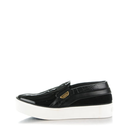 Louis Vuitton Alligator Patent Calfskin Catwalk Slip On 38 Black 1 of 9