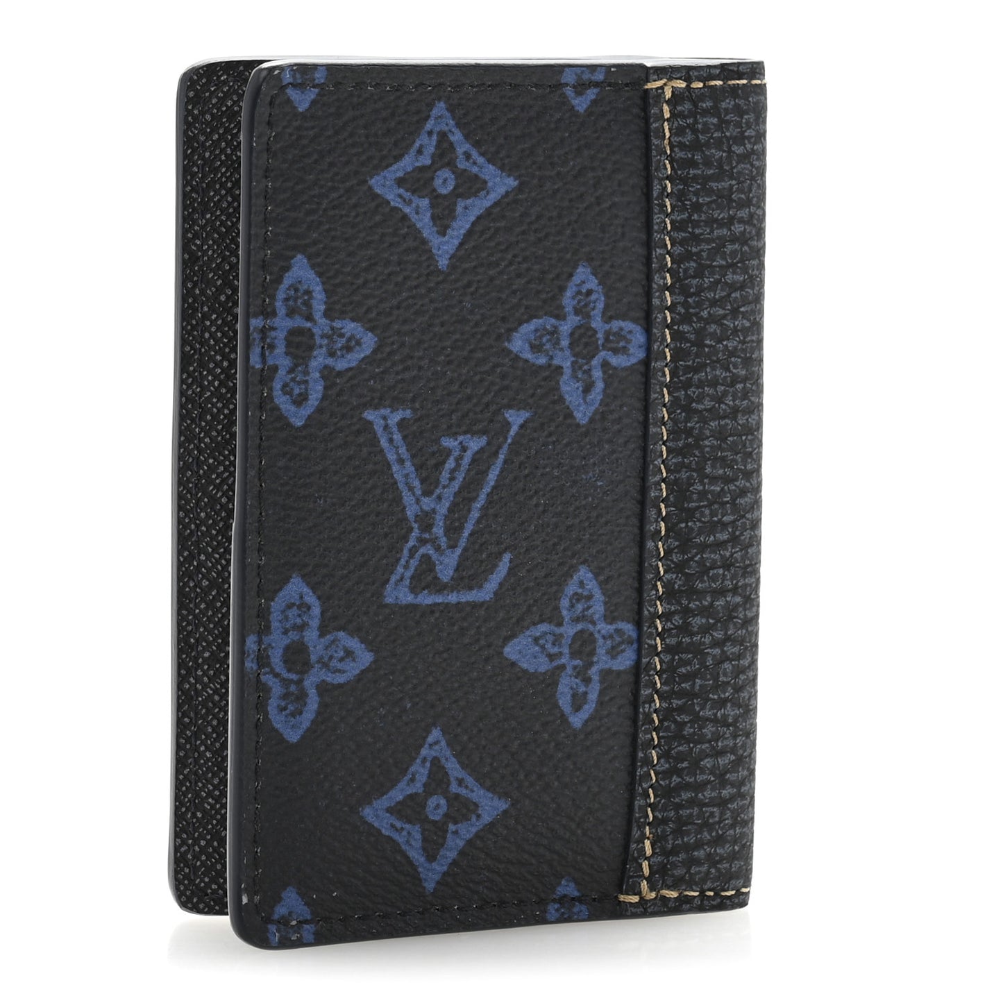 Monogram LV Record Pocket Organizer NM Blue