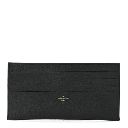 Louis Vuitton Calfskin Felicie Chain Wallet Card Holder Insert Black 1 of 6