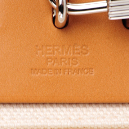Hermes Toile Vache Hunter Herbag Zip PM White Soufre 5 of 13