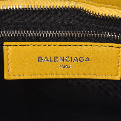 Balenciaga Chevre Silver Metallic Edge Hardware City Jaune Epi 7 of 8
