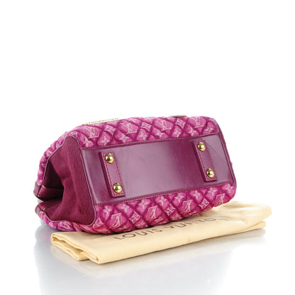 Louis Vuitton Monogram Denim Quilted Linda Fuchsia 4 of 7