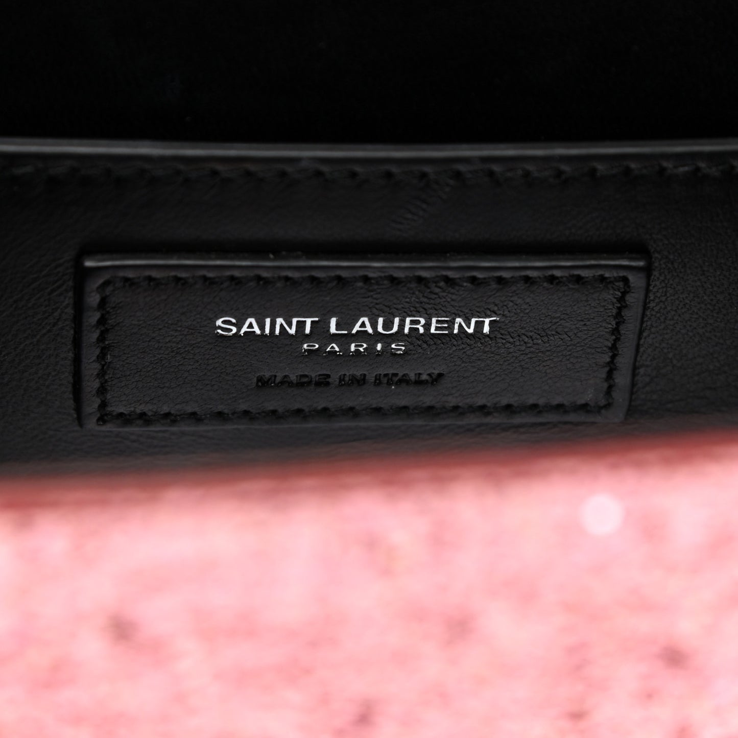 Glitter Monogram Galactica Satchel Pink