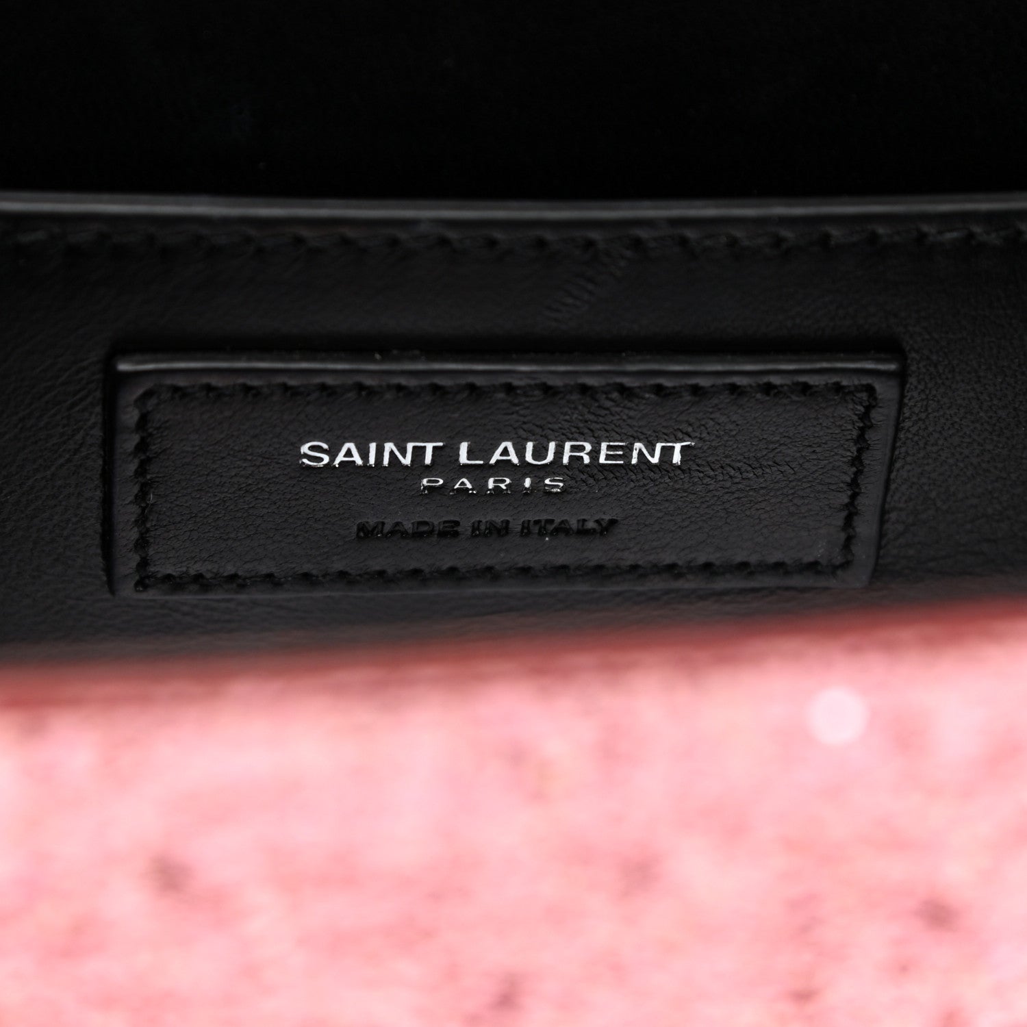 Saint Laurent Glitter Monogram Galactica Satchel Pink 6 of 11