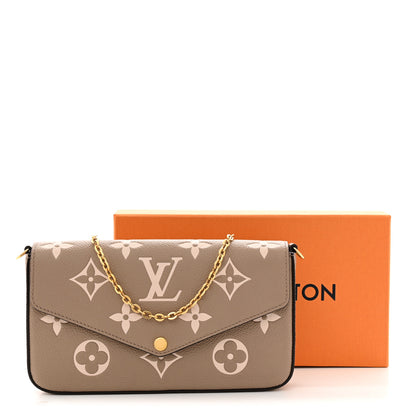 Louis Vuitton Empreinte Monogram Giant Felicie Pochette Tourterelle Creme 9 of 9
