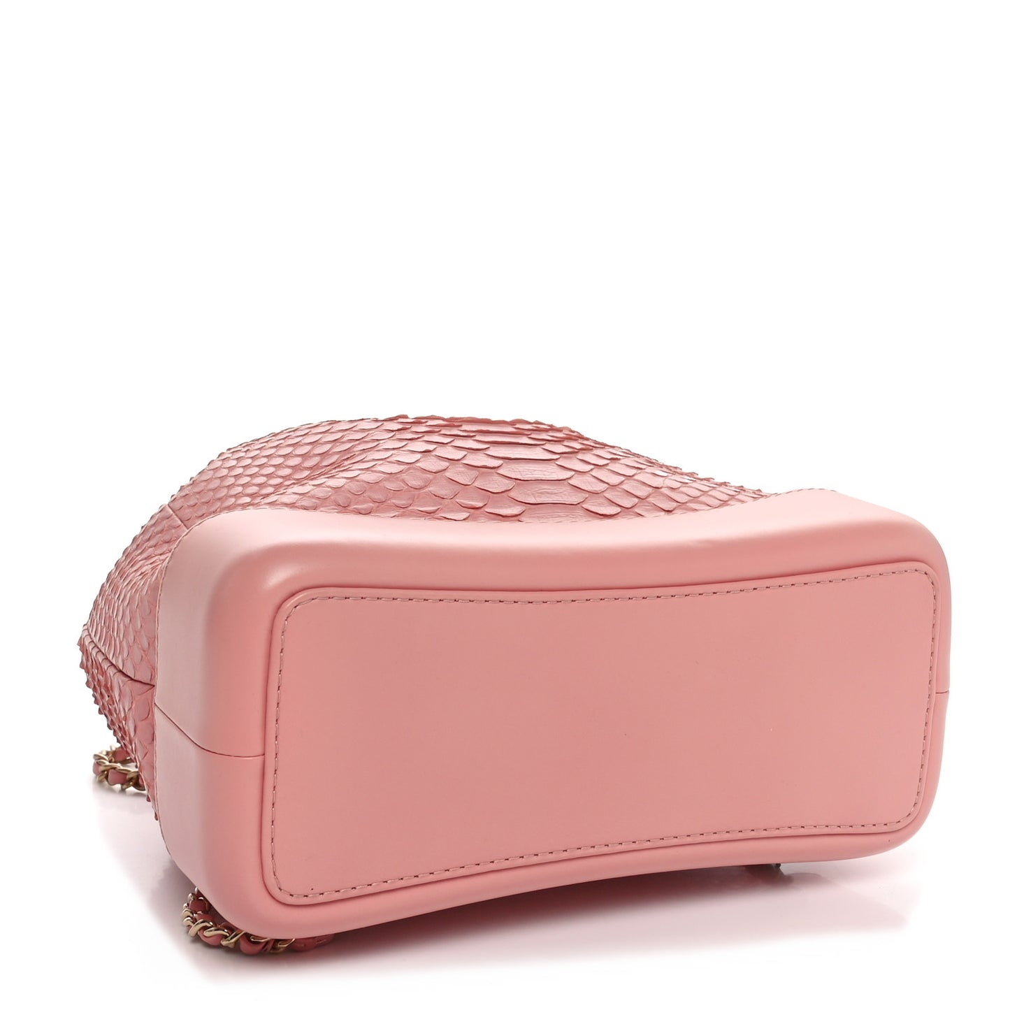 Snakeskin Small Gabrielle Backpack Light Pink