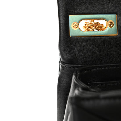 Valentino Garavani Nappa One Stud Chain Clutch Black 11 of 12