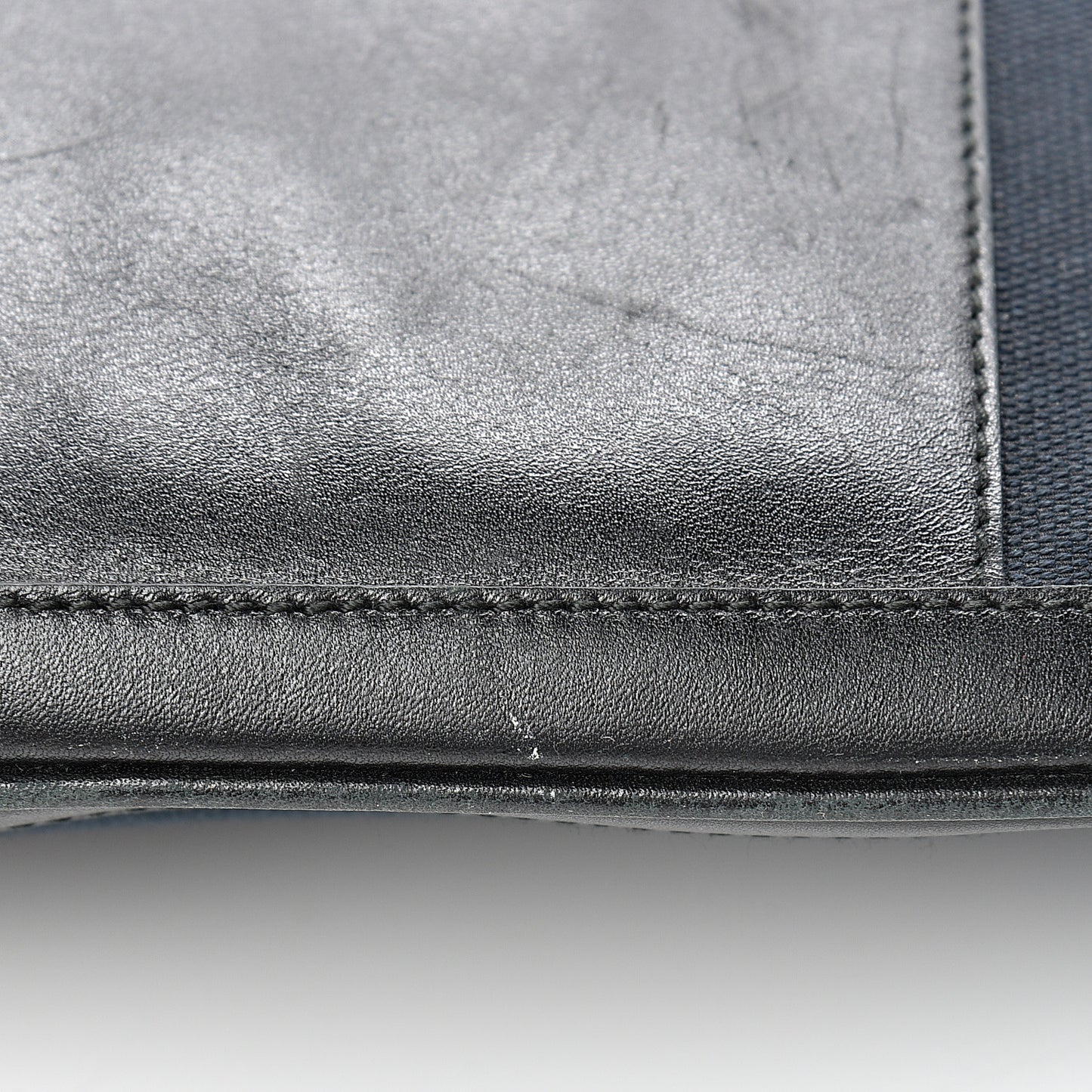 Canvas Calfskin Jackie O Hobo Black