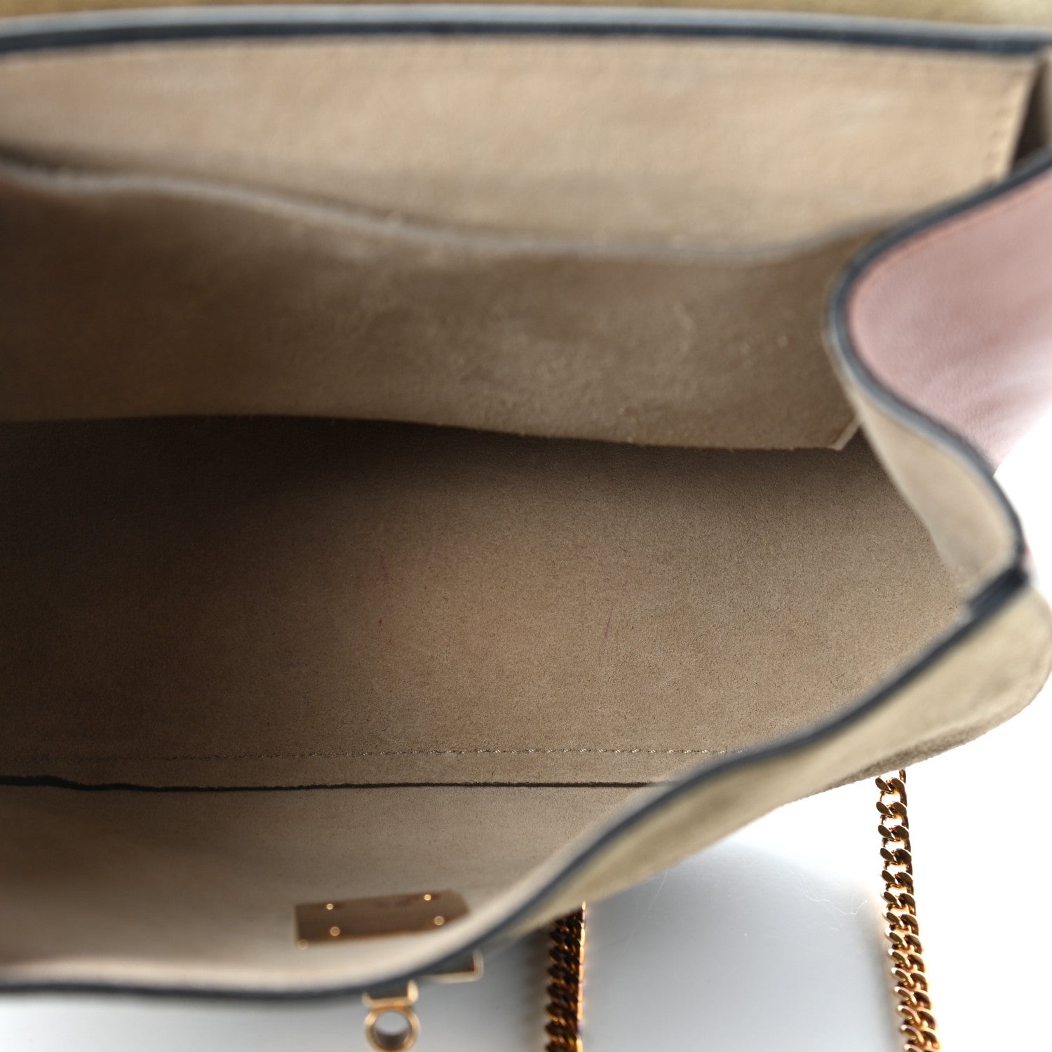 Chloe Suede Smooth Calfskin Drew Shoulder Bag Caramel 5 of 7