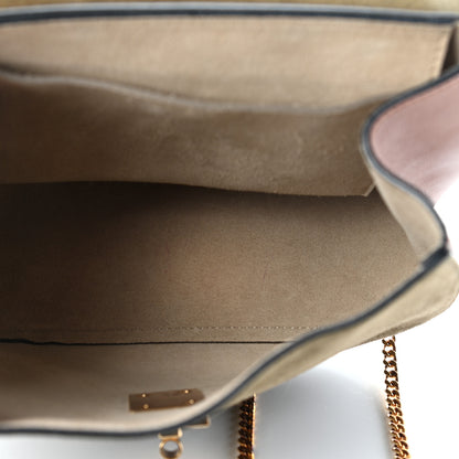 Chloe Suede Smooth Calfskin Drew Shoulder Bag Caramel 5 of 7