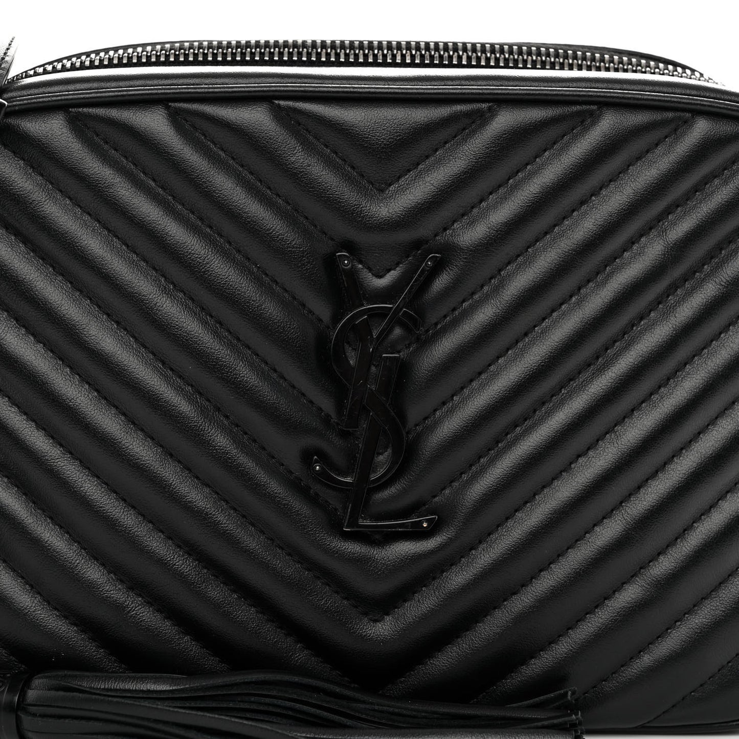 Calfskin Matelasse Monogram Lou Camera Bag Black