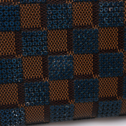 Louis Vuitton Damier Paillettes Zippy Wallet Blue 9 of 13