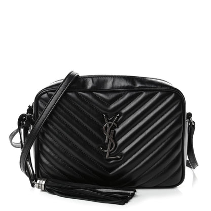 Saint Laurent Calfskin Matelasse Monogram Lou Camera Bag Black 1 of 4