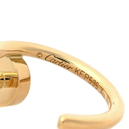 Cartier 18K Yellow Gold Juste Un Clou Hoop Earrings 2 of 5