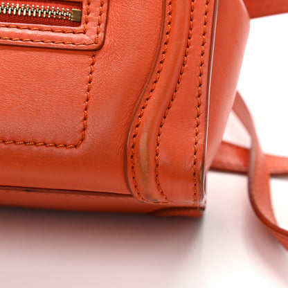 Celine Smooth Calfskin Nano Luggage Orange 14 of 22