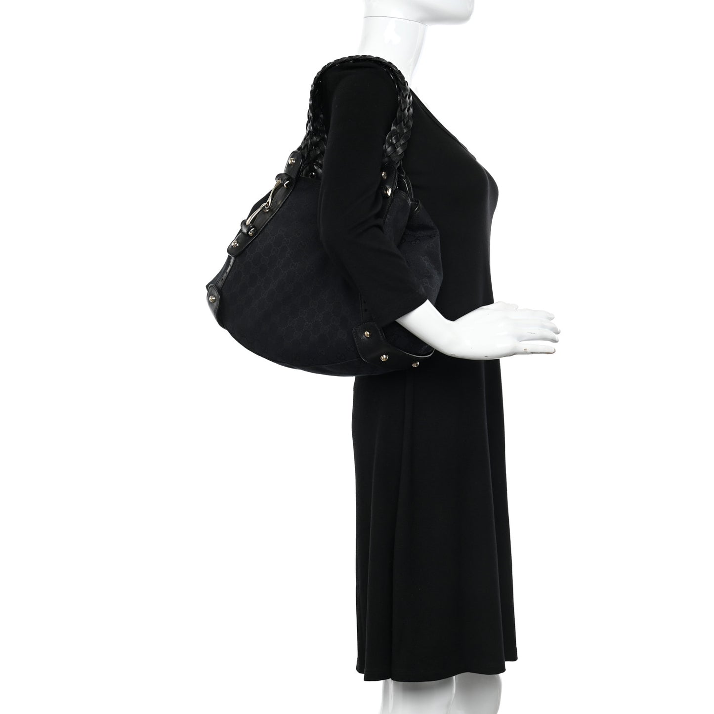 Monogram Small Pelham Shoulder Bag Black